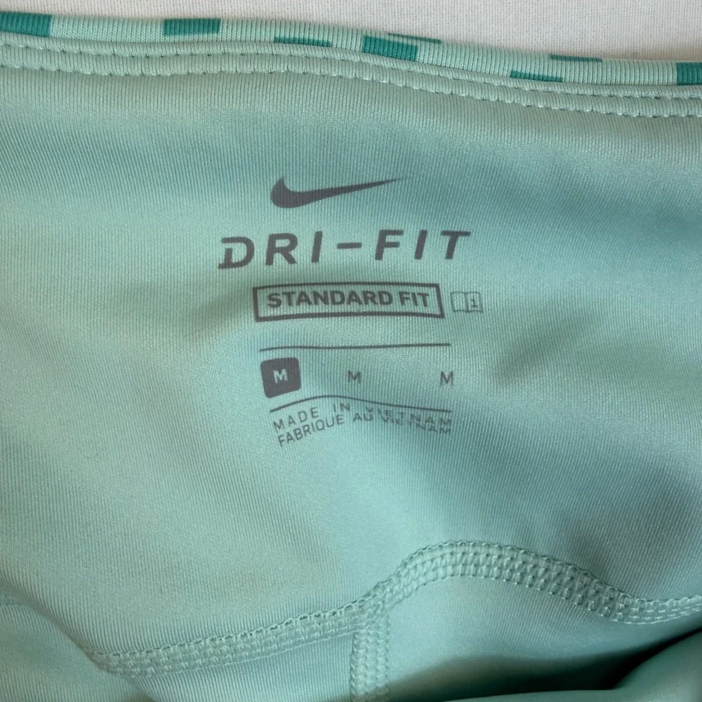 Nike‎ Dri-FIT Women Mint Green Teal Geometric Square Print Tennis Golf Skort M